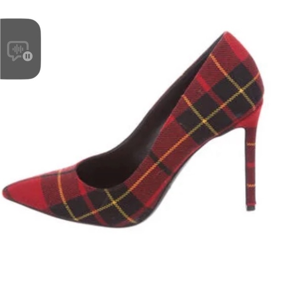 Michael Kors Collection Shoes - Michael Kors Collection Tartan Red Heels
